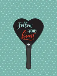 Heart Shape Hand Fan