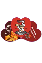 3 Part Expandable Heart Hand Fan