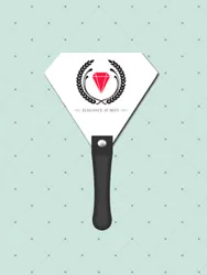 Gem Diamond Hand Fan