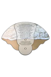 Foot Prints Inspirational Expandable Hand Fan