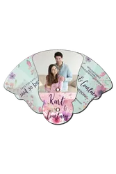 4 Part Expandable Bell Hand Fan