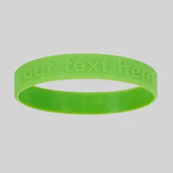 Custom Embossed Wristbands
