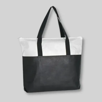 NON-WOVEN ZIPPERED TOTE BAG  