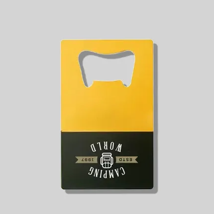 Custom Two-Tone Card Bottle Openers