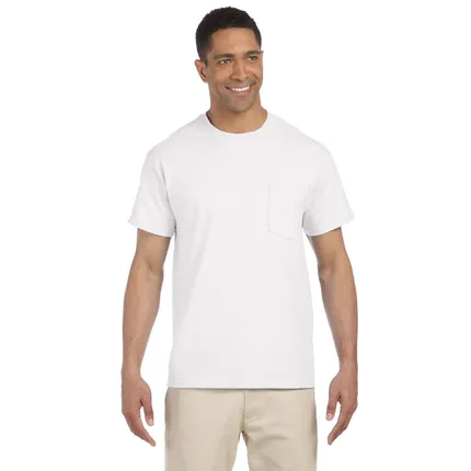 Gildan Ultra Cotton Pocket Tee - White/Neutral