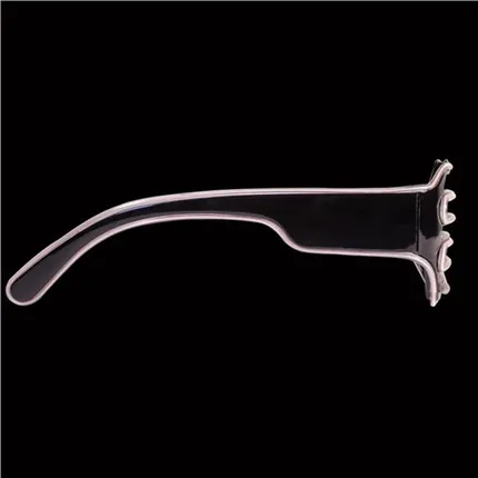 LED White Slotted EL Wire Eyeglasses 