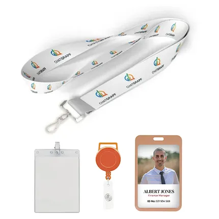 Custom Dye Sublimated Full Color Lanyard-A