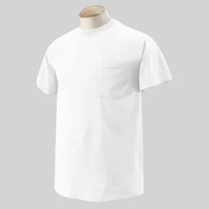 Fruit of the Loom Heavy Cotton Pocket Tee - White/Neutral