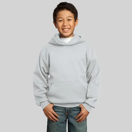 Port and Company Youth Pullover Hooded Sweatshirt - Light/Heather