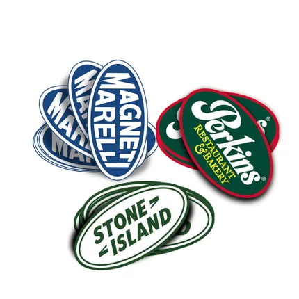 Oval Stickers-4"X2" 