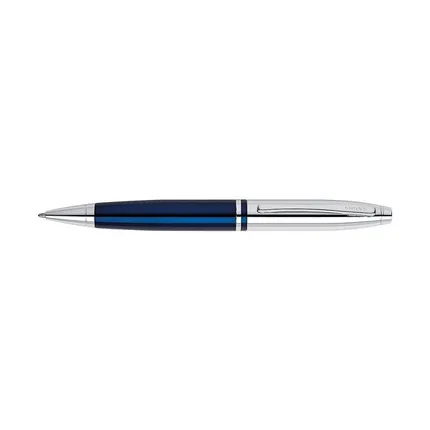 Cross Calais Chrome/Blue Lacquer Ball-Point Pe