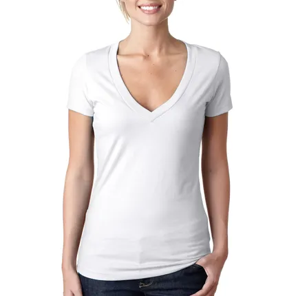 Next level Women's CVC Deep V-Neck Tee