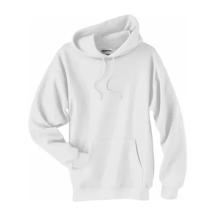 Hanes 10 oz 90/10 Ultimate Cotton Printpro Pullover Hood - White/Neutral