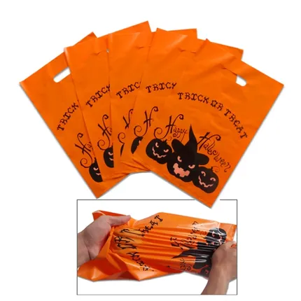 Custom Imprinted Plastic Halloween Bags - BG