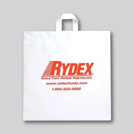 Fused Soft Loop Handle Bag - Flexo Ink