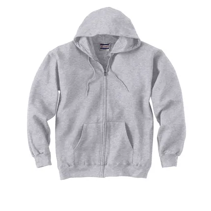 Hanes 10 oz 90/10 Ultimate Cotton Printpro Full Zip Hood - Light/Heather