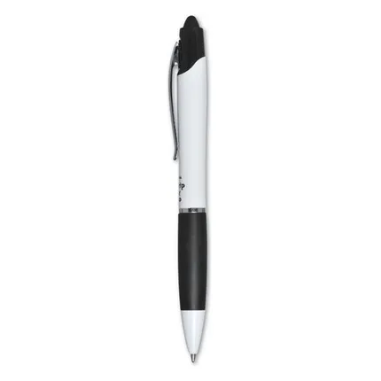 Zebra Z Grip Max Retractable Ballpoint Pen White Barrel - Blue Ink