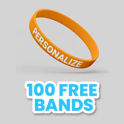 Colorfilled Silicone Wristband Bracelet