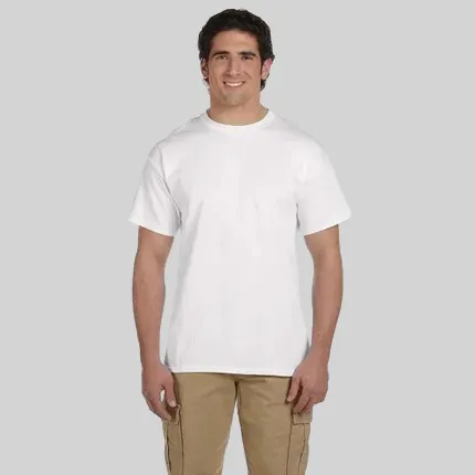 Fruit of the Loom Heavy Cotton 100% Cotton Tee - White/Neutral