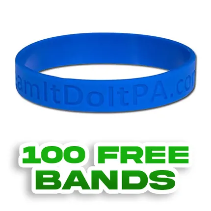 Custom Debossed Wristbands     