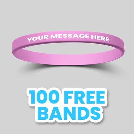 1/4 inch Printed Wristband 