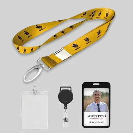 1/2 inch Price Saver Lanyard with Metal Clip-A