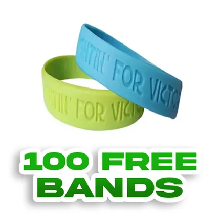 Debossed - 1 inch Wristband        