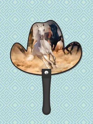 Cowboy Hat Hand Fan
