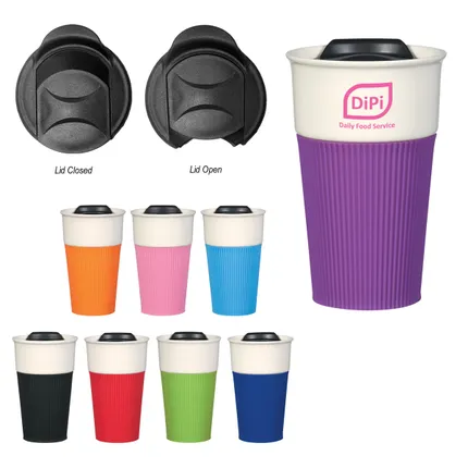 13 Oz. Ceramic Mug With Silicone Sleeve 