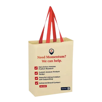 Budget Custom Natural Cotton Canvas Grocery Tote Bag