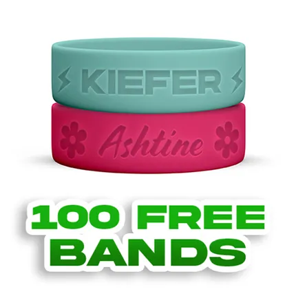 Debossed - 1 inch Wristband     