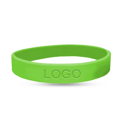 1/2 inch Debossed Wristband    