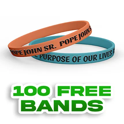 1/2 inch Embossed Printed Wristband     