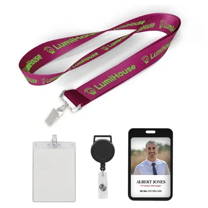 1/2 inch Polyester Lanyard-A