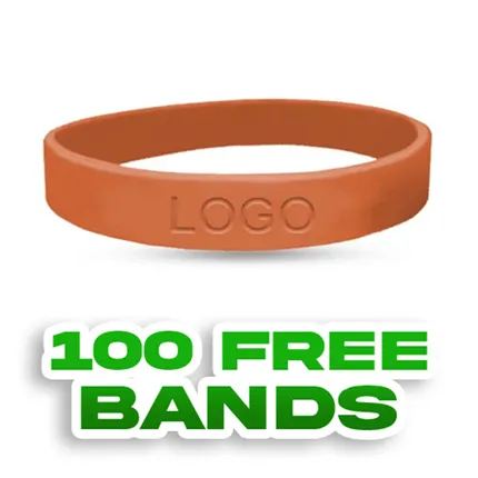Custom Debossed Wristbands                             