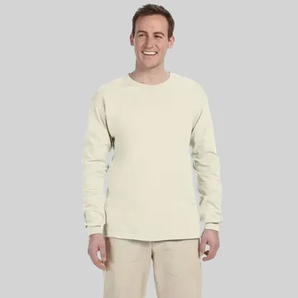 Gildan Ultra Cotton Long Sleeve Tee - White/Neutral