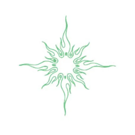 Glow in Dark Tattoos - Temporary Tattoos - 3" x 3"