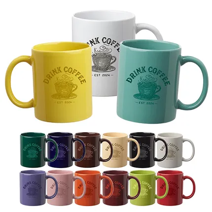 11 oz. Traditional Ceramic Custom Mugs