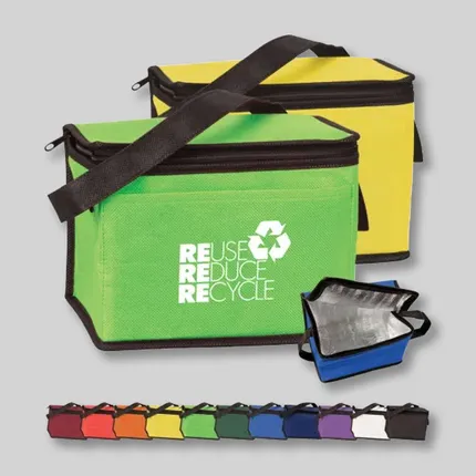 6 Pack Nonwoven Cooler Bag - B