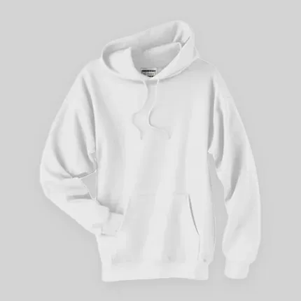 Hanes 10 oz 90/10 Ultimate Cotton Printpro Pullover Hood - White/Neutral