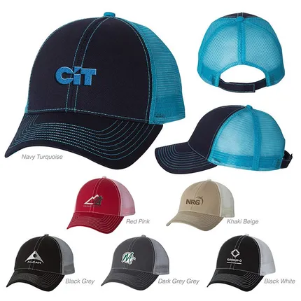 Mega Cap Heavy Cotton Twill Front Trucker Cap