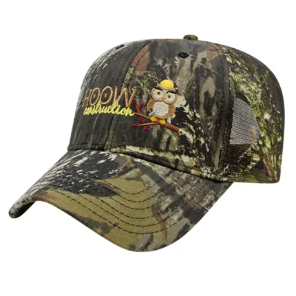 All Over Camo Mesh Back Trucker Cap - Structured