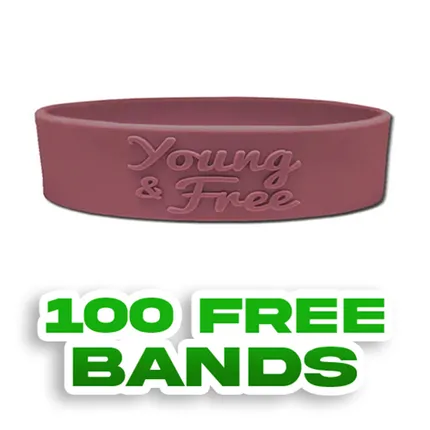3/4 inch Embossed Wristband 