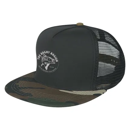 Camo Flatbill Cap - Silk Screen