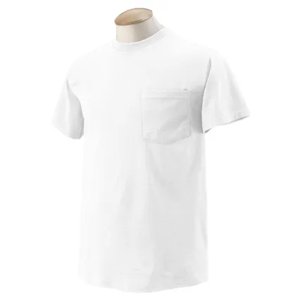 Fruit of the Loom Heavy Cotton Pocket Tee - White/Neutral