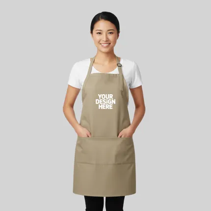 Port Authority® Easy Care Extra Long Bib Apron with Stain Release