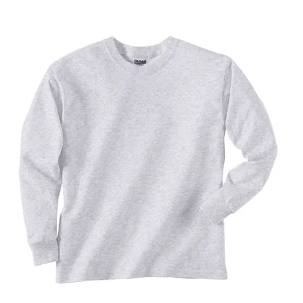 Gildan Youth Ultra Cotton Long Sleeve Tee - Light/Heather