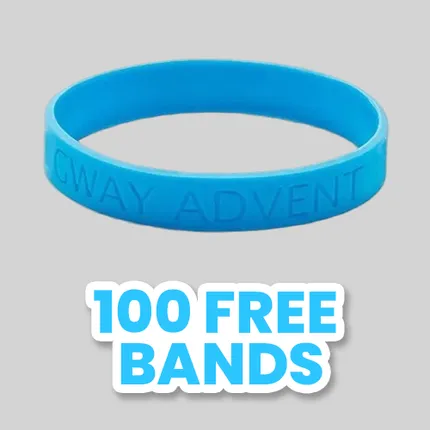 Debossed Silicone Wristband Bracelet              