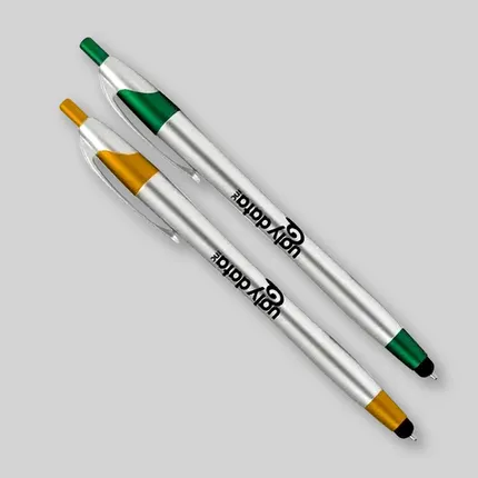 Custom Silver Javelina Stylus Pens