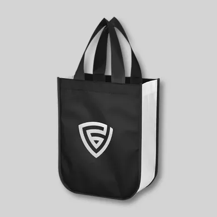 Budget Custom Shiny Non-Woven Shopper Tote